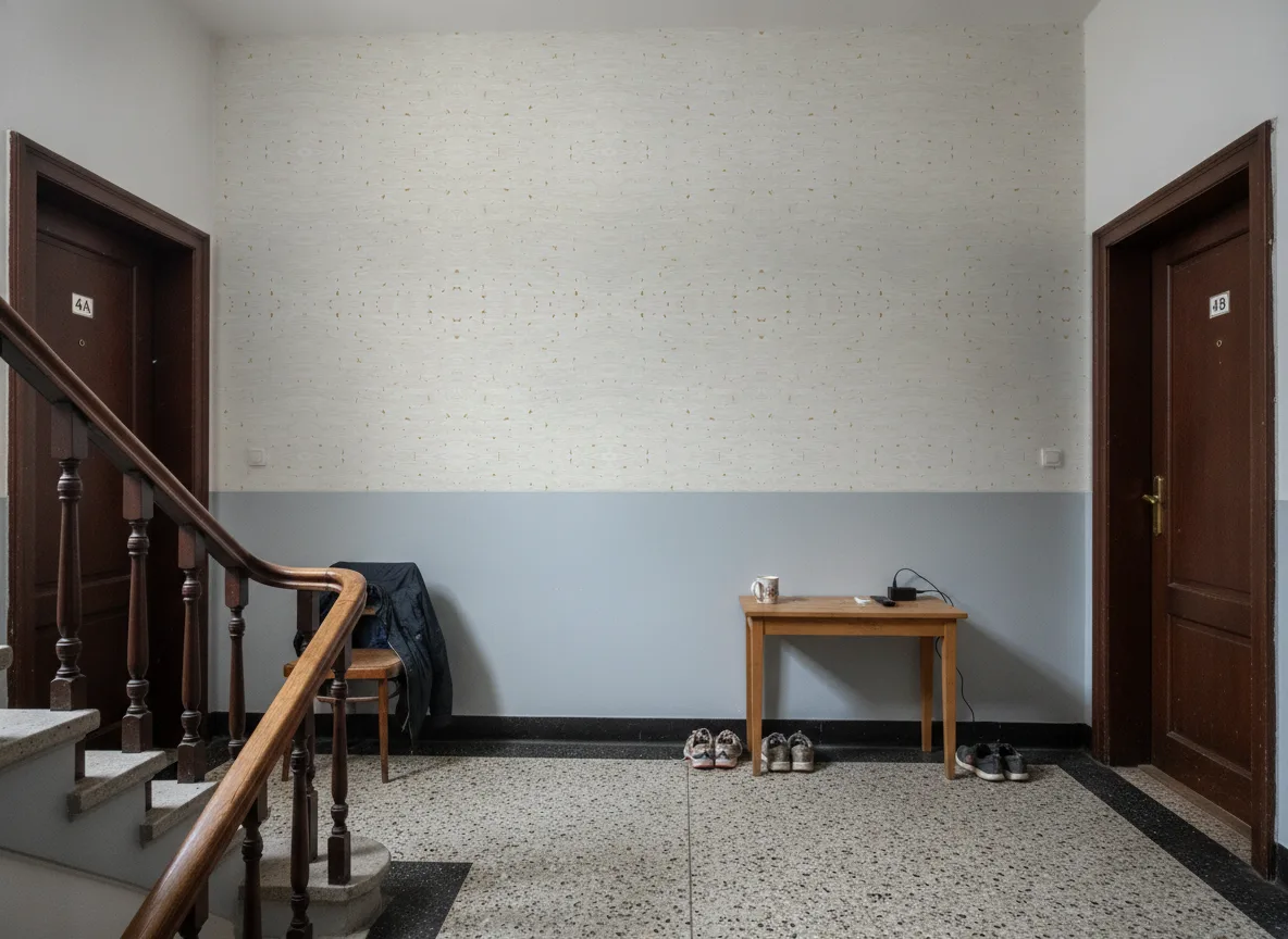 Pepite — Klatka schodowa w kamienicy — podest