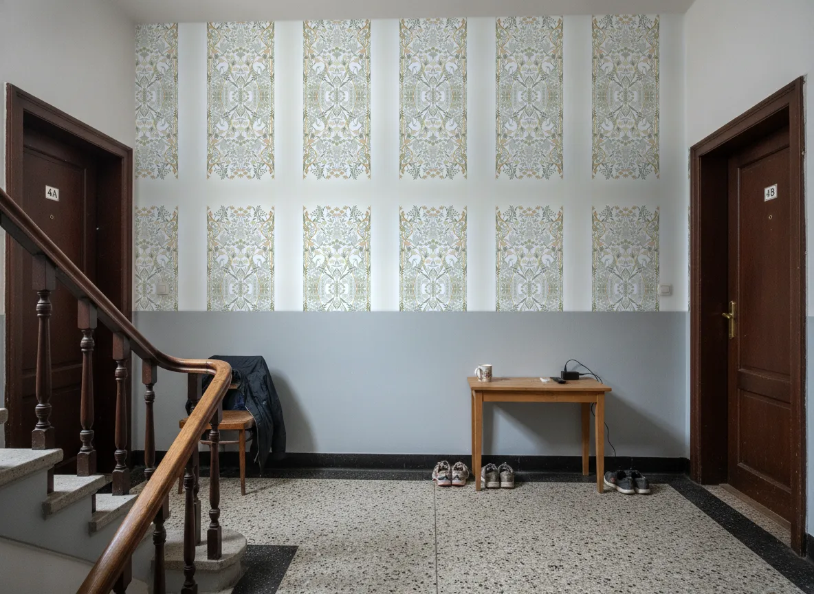 Salon Des Miroirs — Klatka schodowa w kamienicy — podest