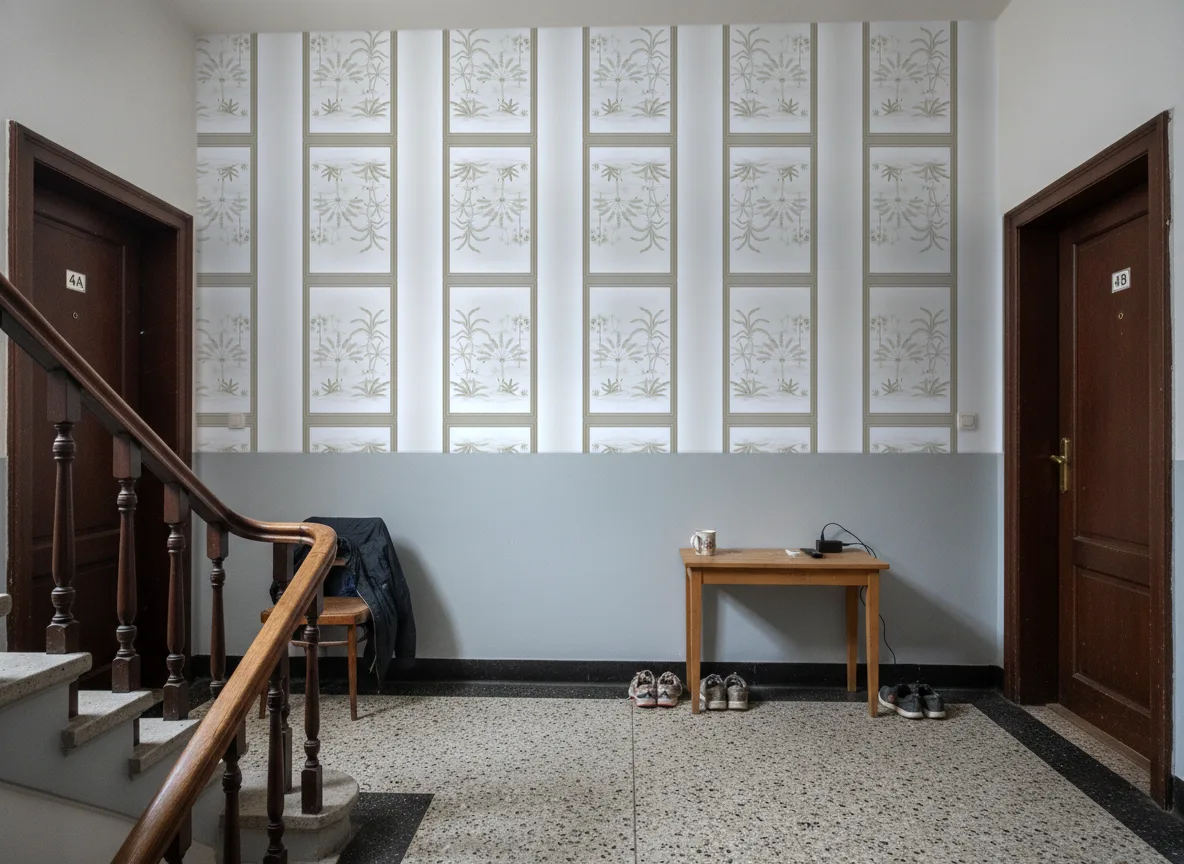 Skoura Encadre — Klatka schodowa w kamienicy — podest