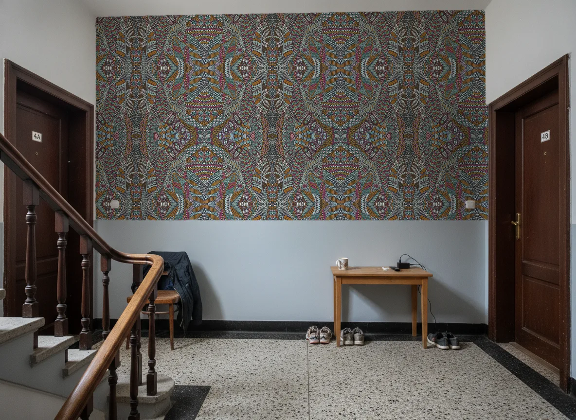 Talavera — Klatka schodowa w kamienicy — podest