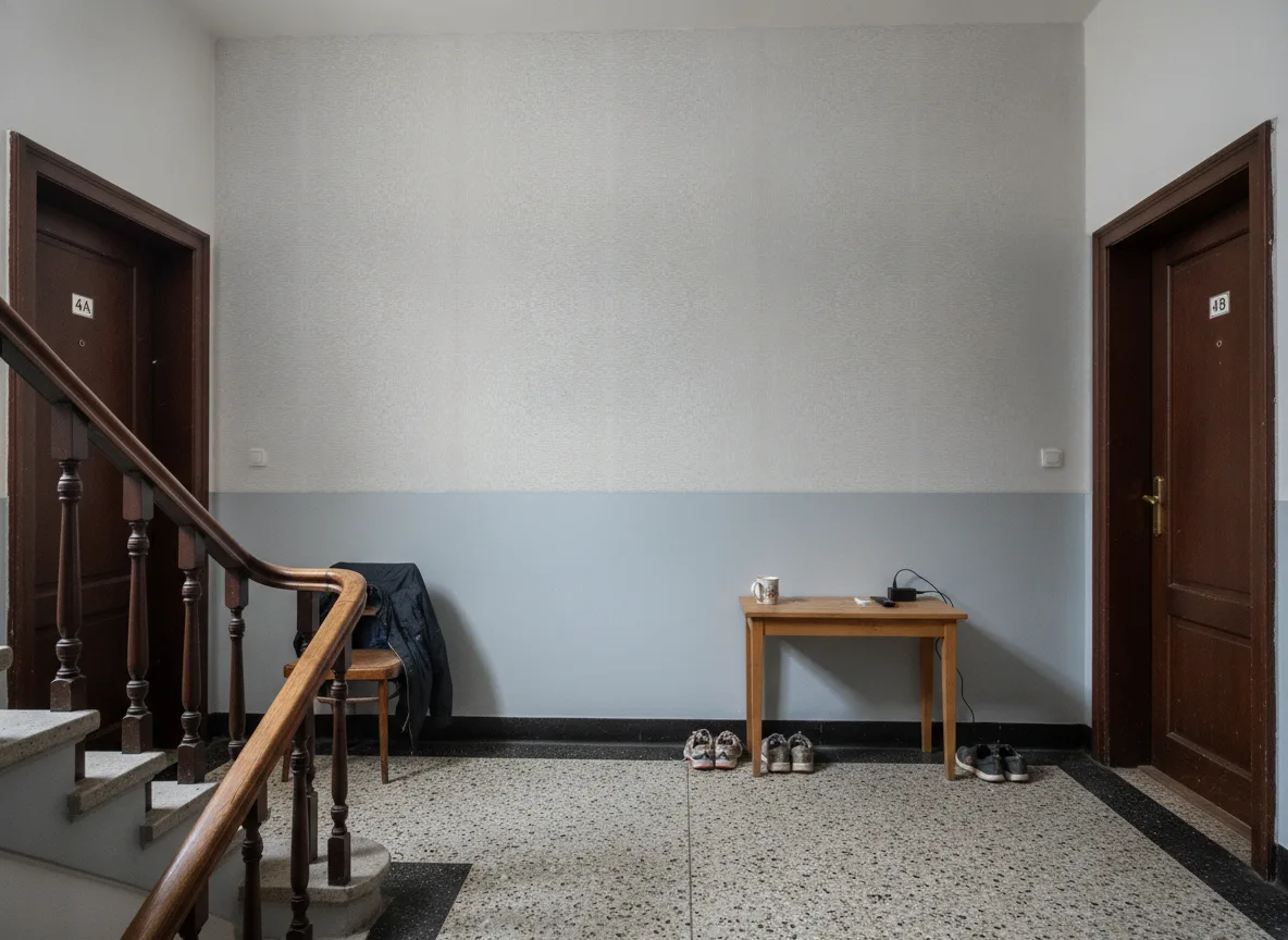 Tessela Select 7 — Klatka schodowa w kamienicy — podest