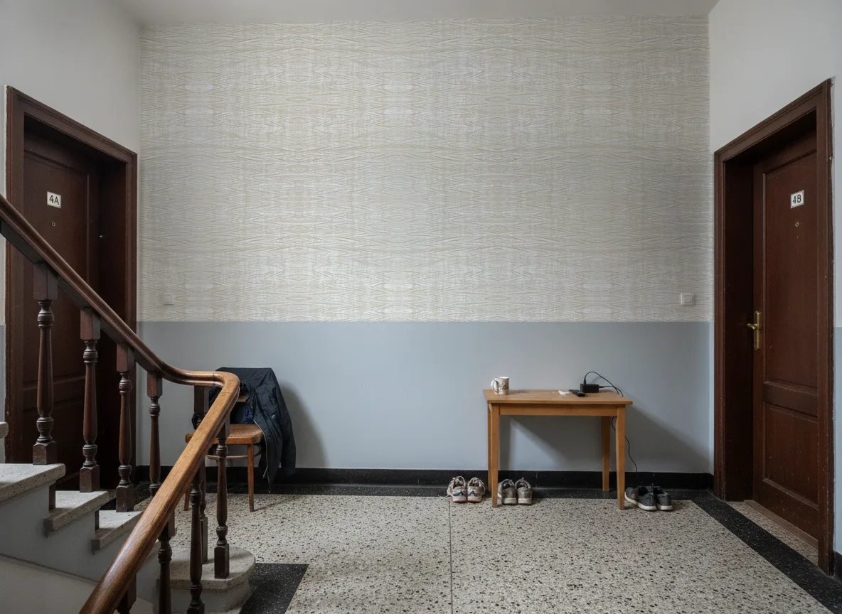 Theia — Klatka schodowa w kamienicy — podest