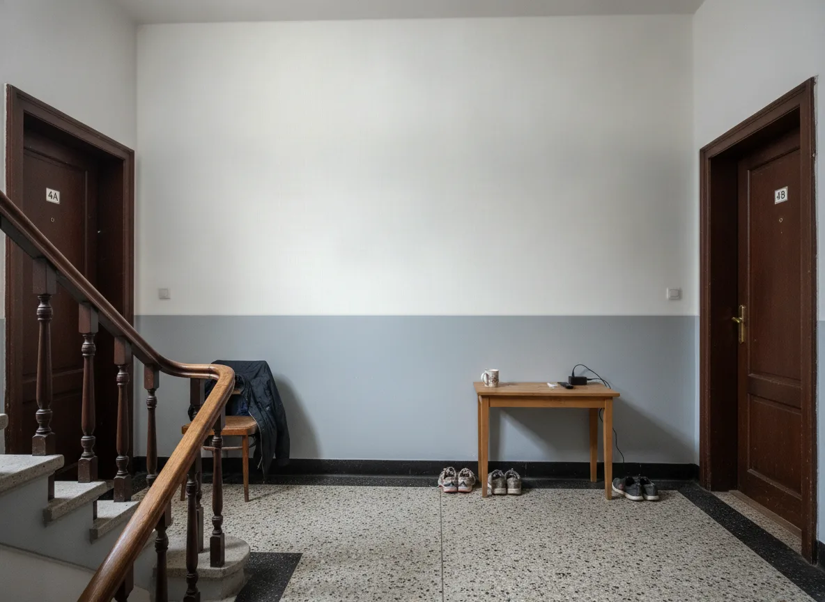 Tisaro — Klatka schodowa w kamienicy — podest