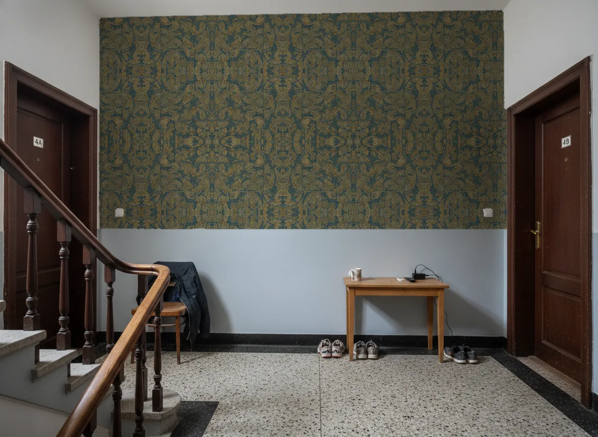 Venetie — Klatka schodowa w kamienicy — podest