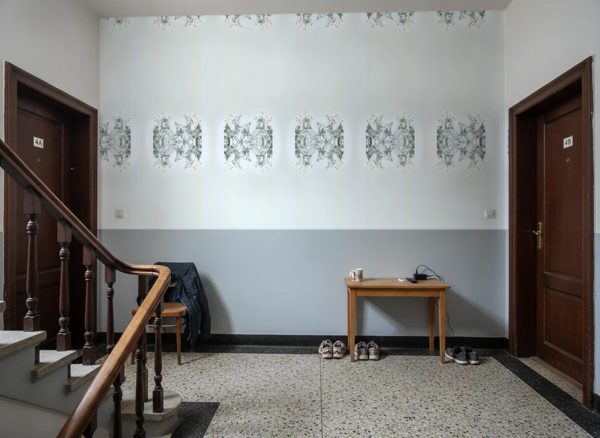 Wisteria — Klatka schodowa w kamienicy — podest