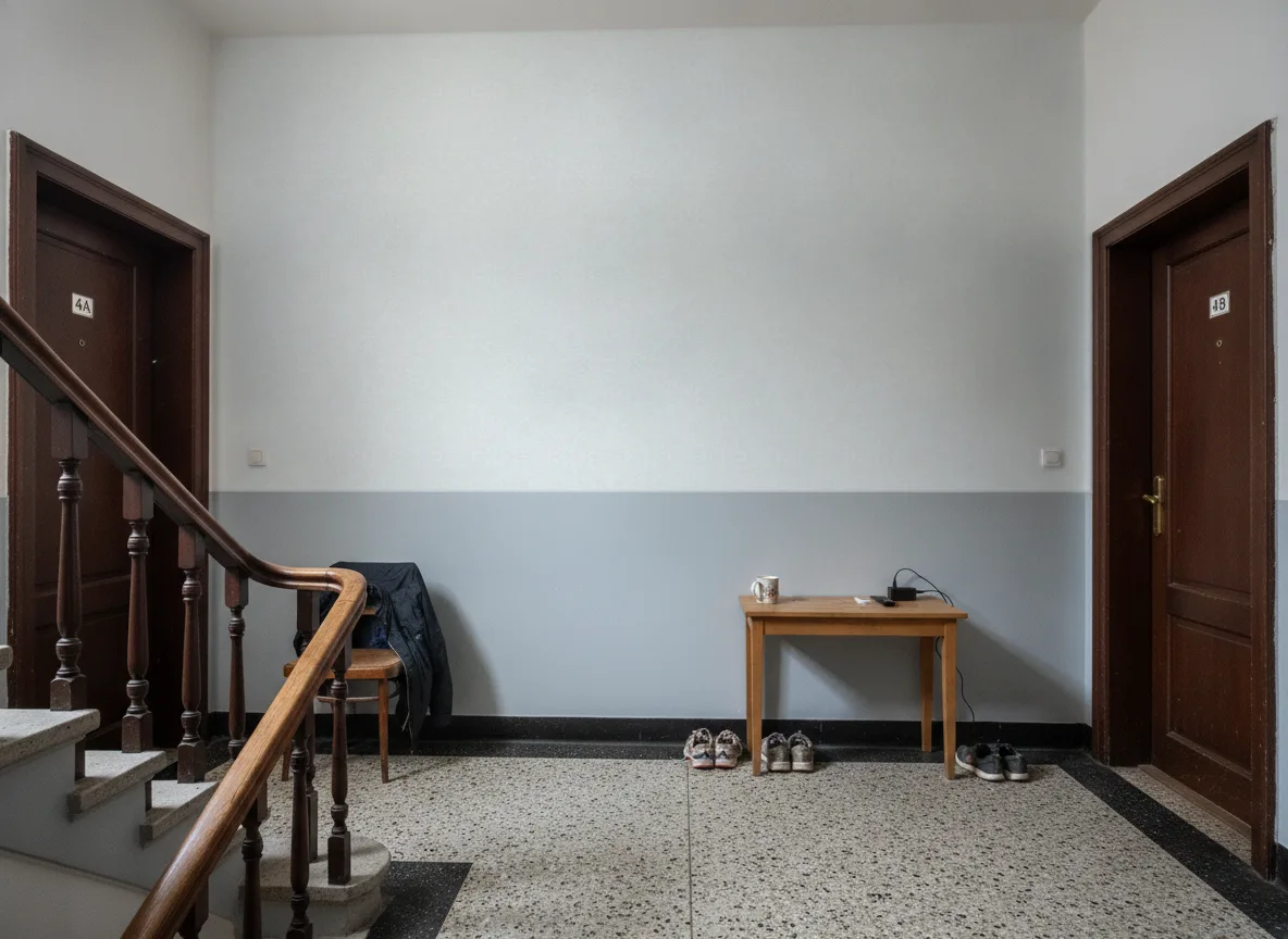 Concept Beton — Klatka schodowa w kamienicy — podest