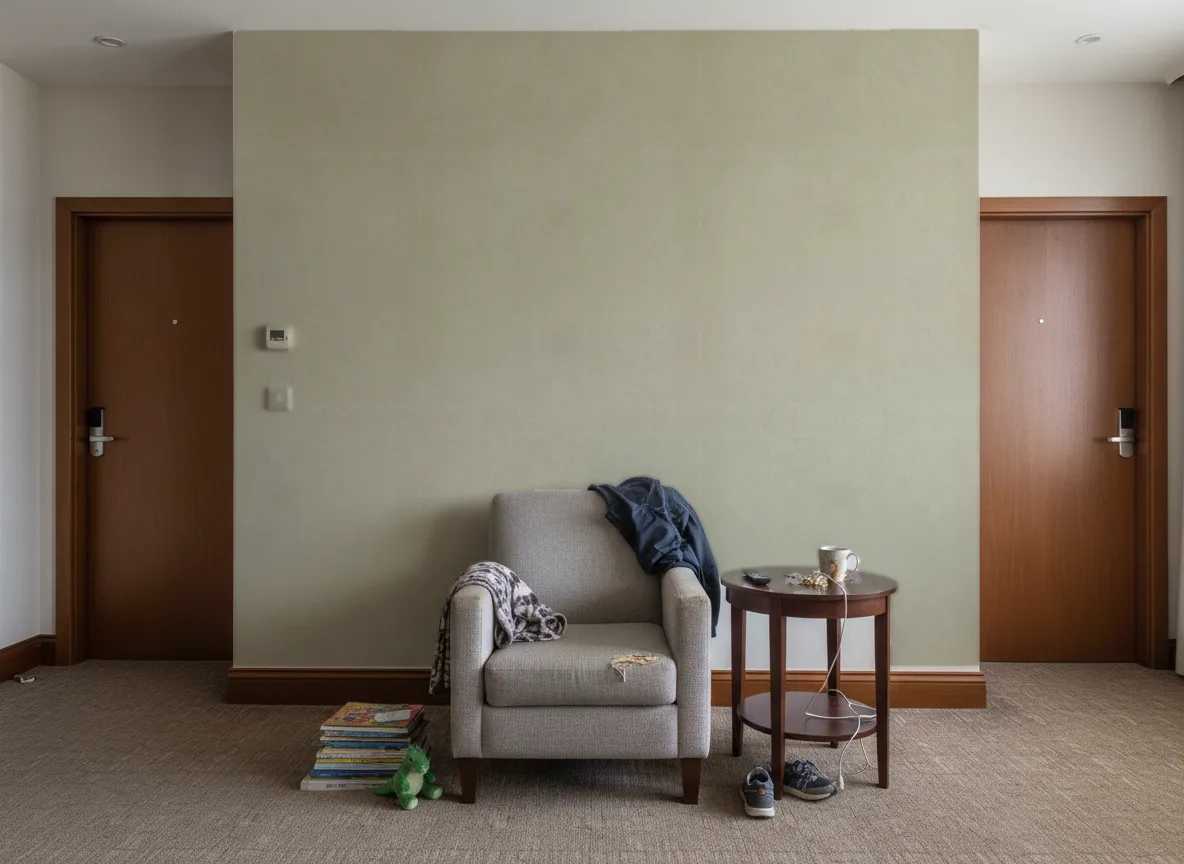 Lore Nature Precieuse – Textures — Korytarz hotelowy — ściana między drzwiami