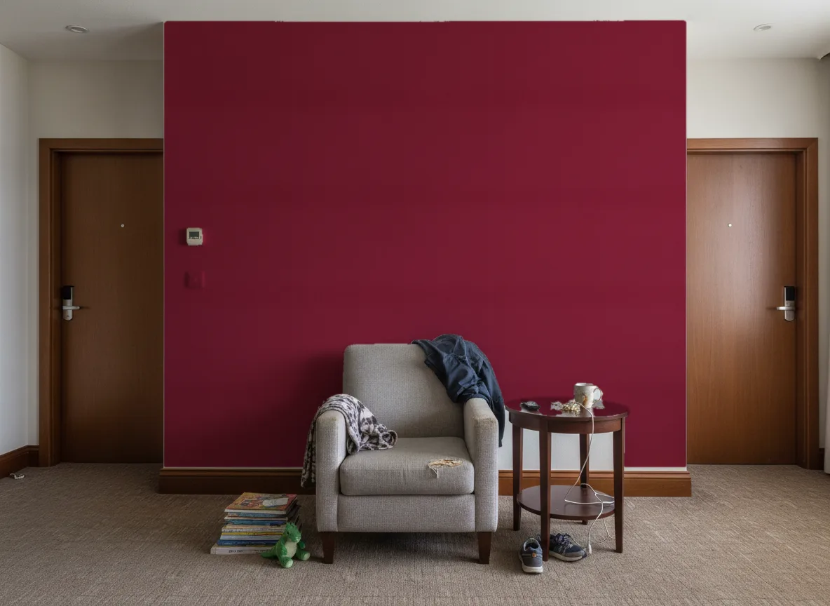 Eos Color 2 — Korytarz hotelowy — ściana między drzwiami
