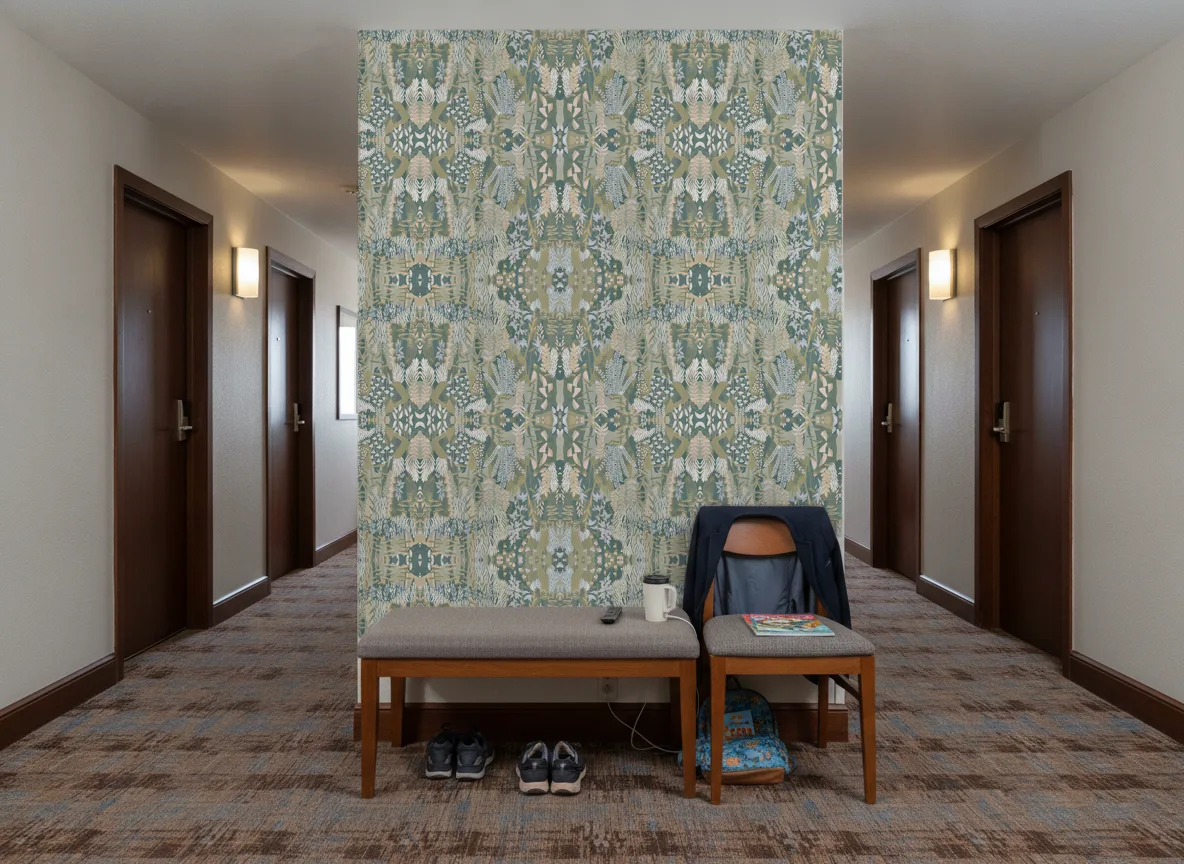 Erica Jardin Felicia — Korytarz hotelowy — ściana na końcu