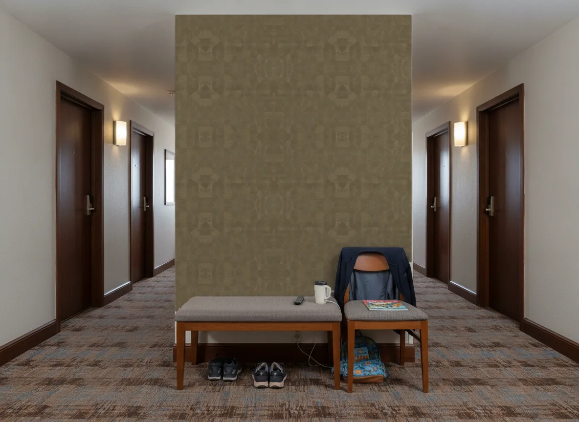Gemmae — Korytarz hotelowy — ściana na końcu