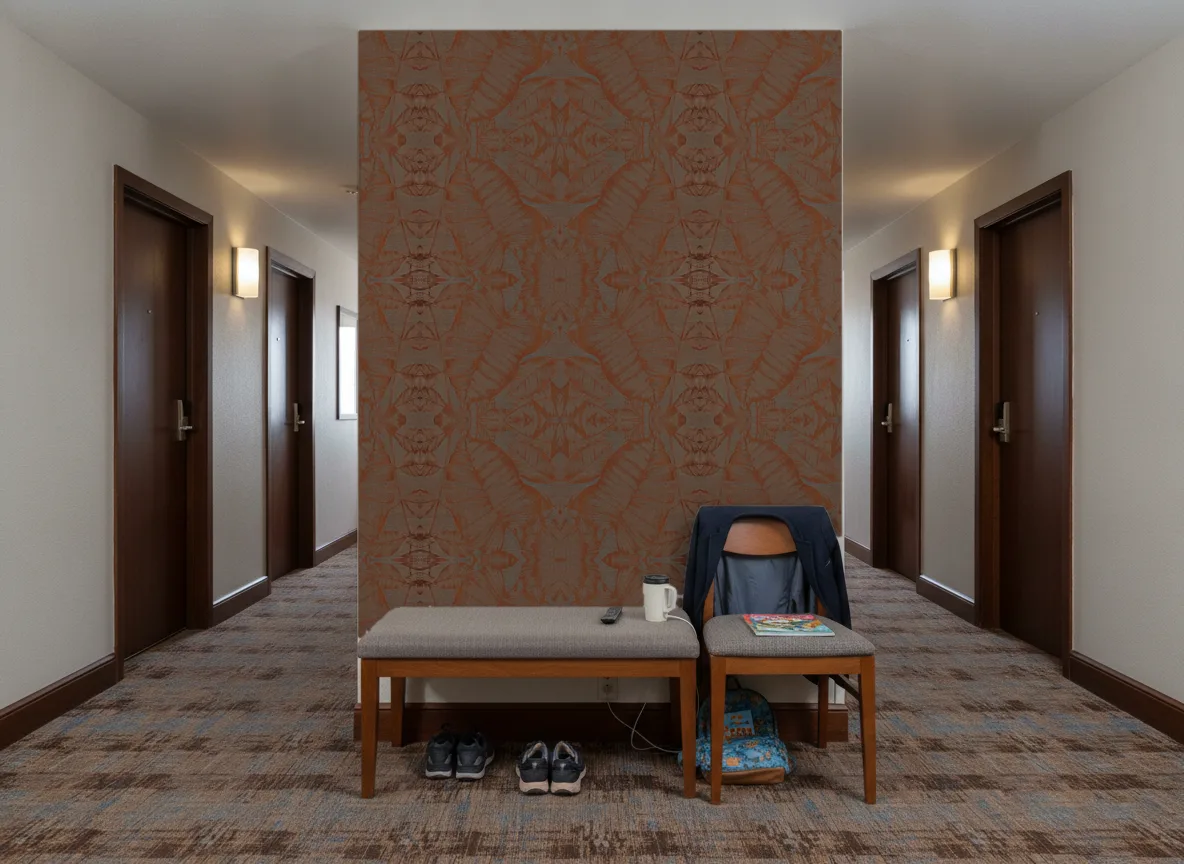 Hoja Escambray — Korytarz hotelowy — ściana na końcu