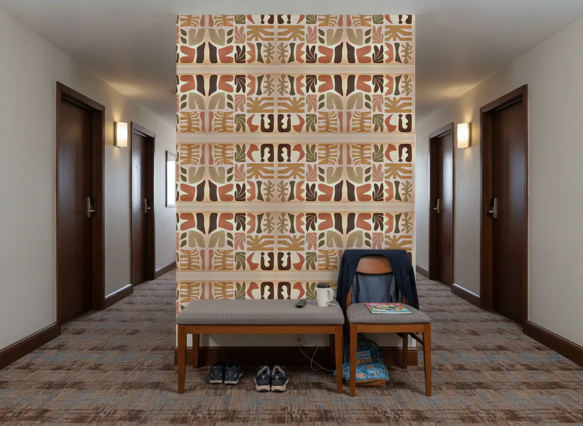Jorge — Korytarz hotelowy — ściana na końcu