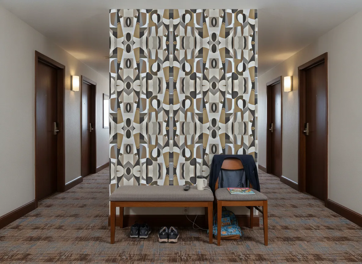 L'Atelier — Korytarz hotelowy — ściana na końcu