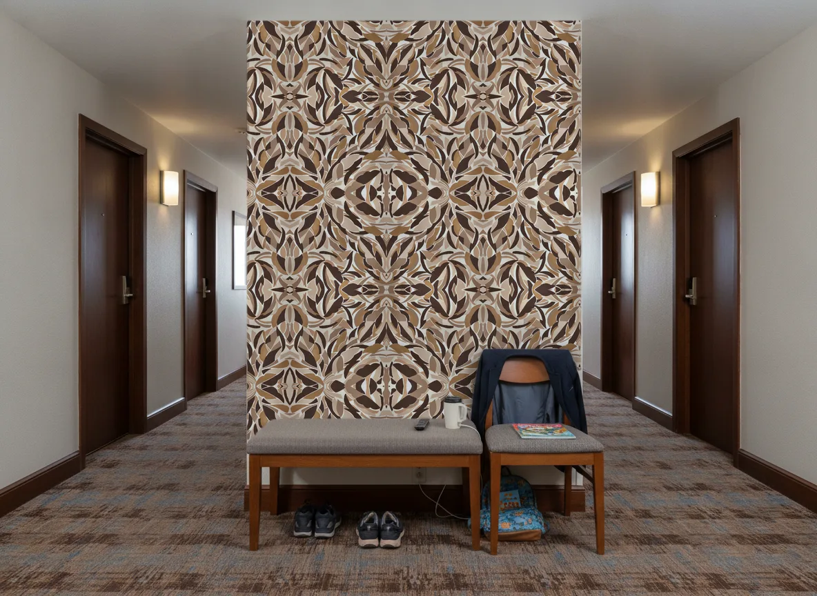 L'Atelier — Korytarz hotelowy — ściana na końcu