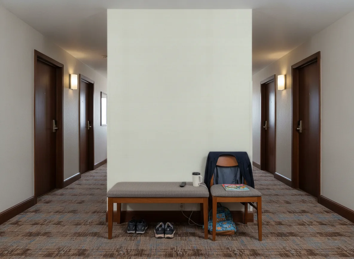 Lindu Nature Precieuse – Textures — Korytarz hotelowy — ściana na końcu