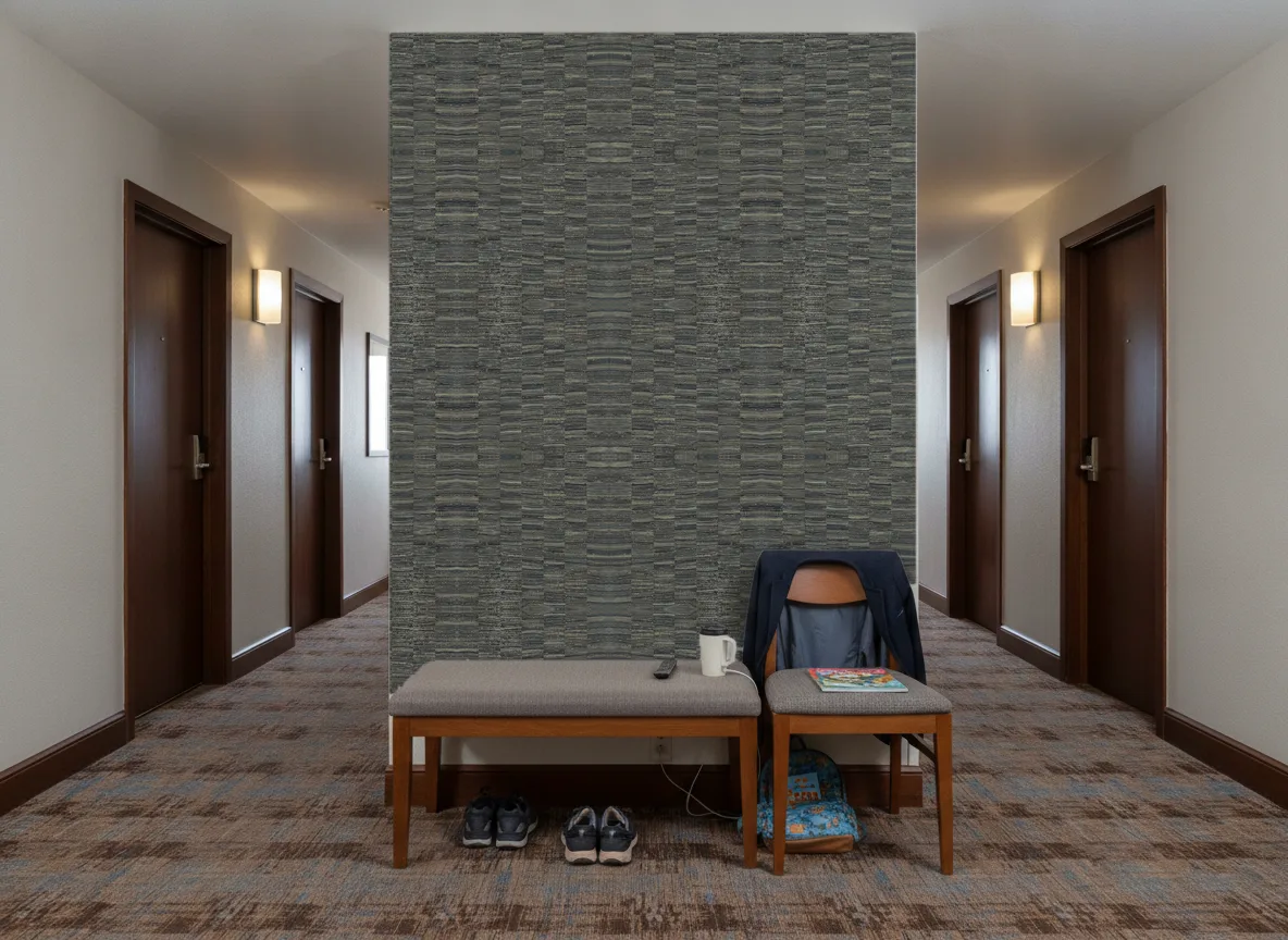 Lirio Nature Precieuse – Textures — Korytarz hotelowy — ściana na końcu
