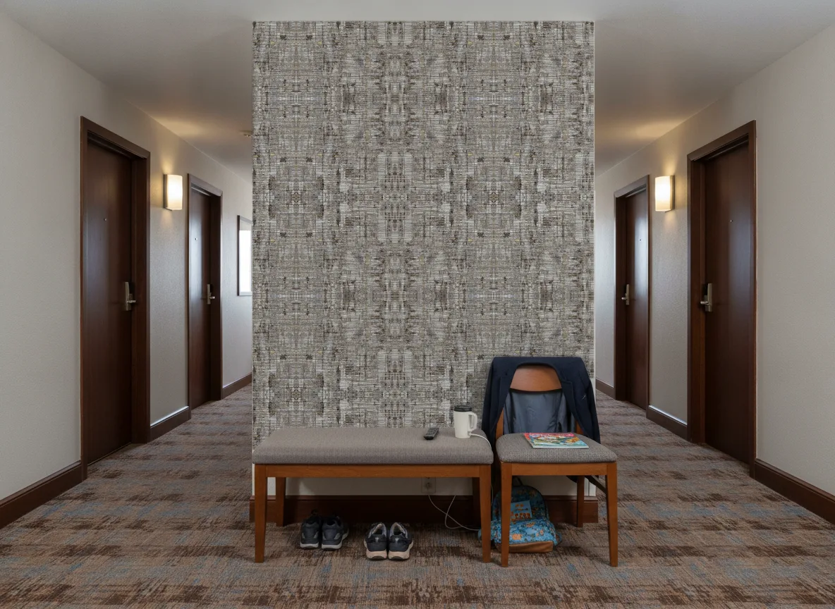 Manufactura — Korytarz hotelowy — ściana na końcu