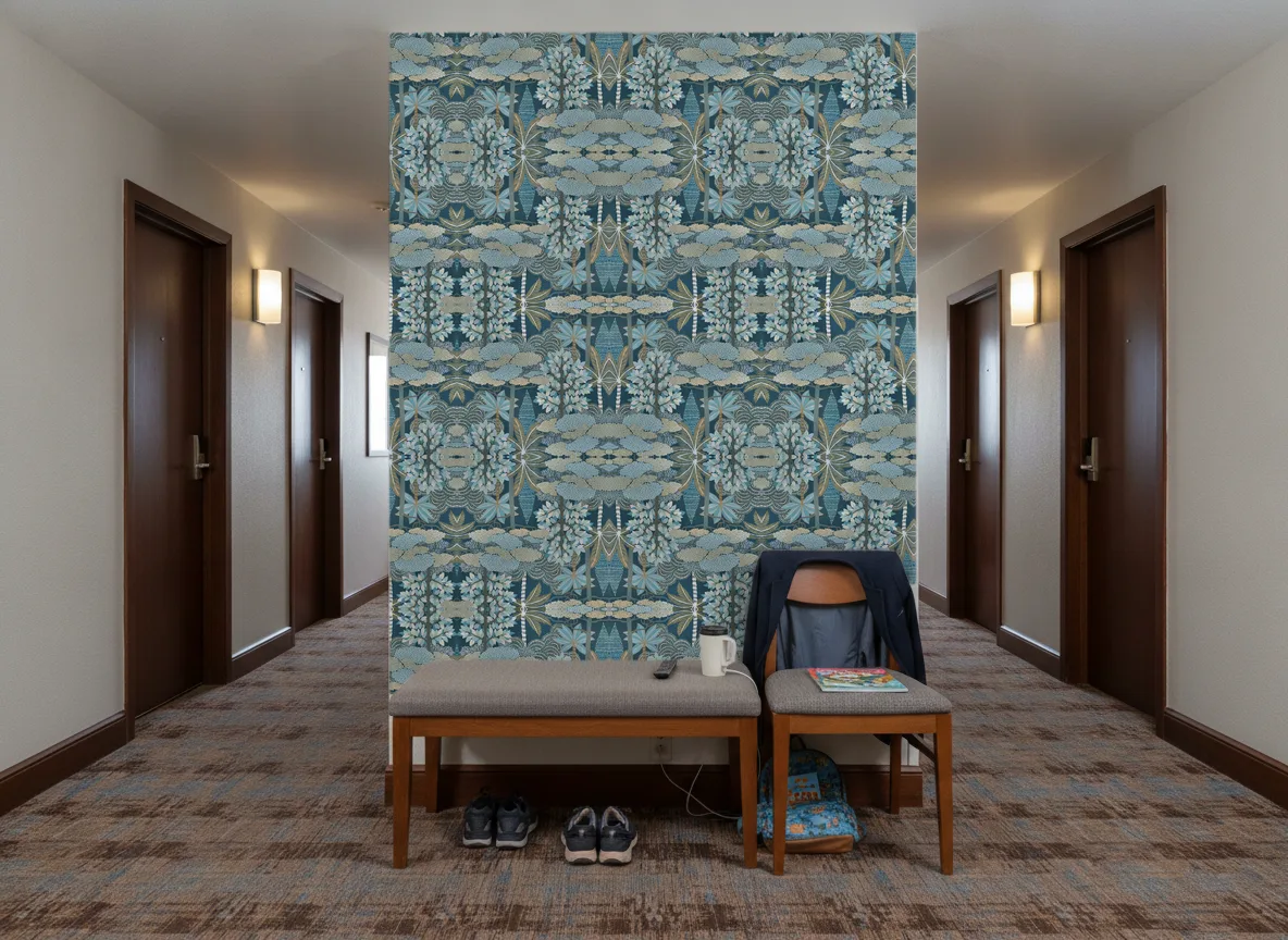 Marakanda — Korytarz hotelowy — ściana na końcu