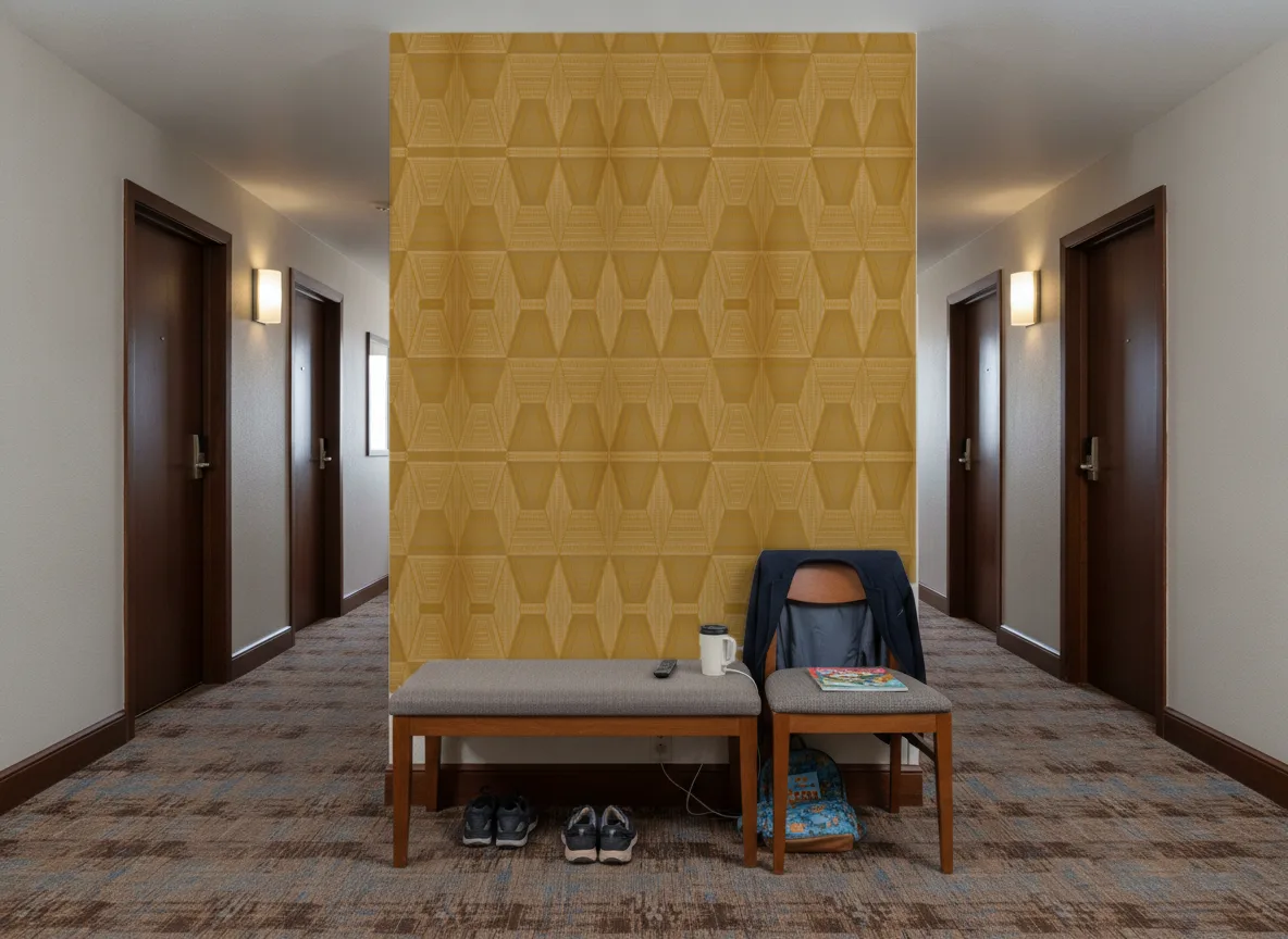 Mirage — Korytarz hotelowy — ściana na końcu