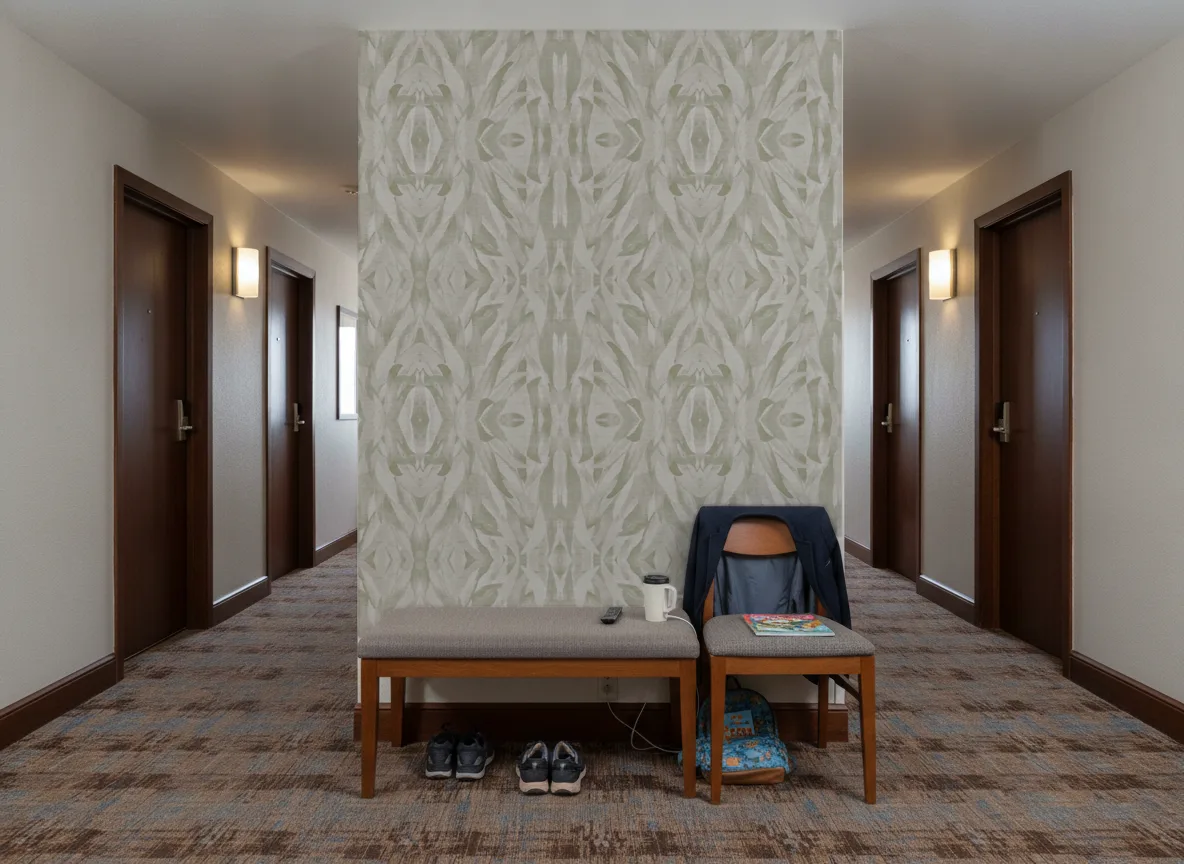 Noline — Korytarz hotelowy — ściana na końcu