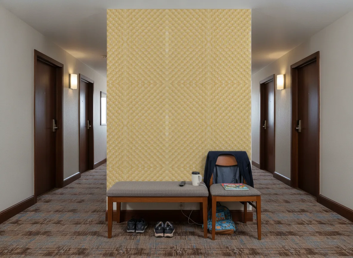 Orion Magnitude – Textures — Korytarz hotelowy — ściana na końcu