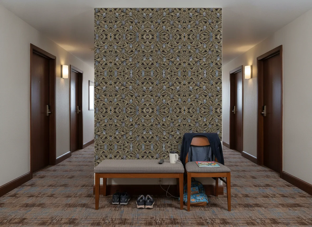 Palmeta — Korytarz hotelowy — ściana na końcu