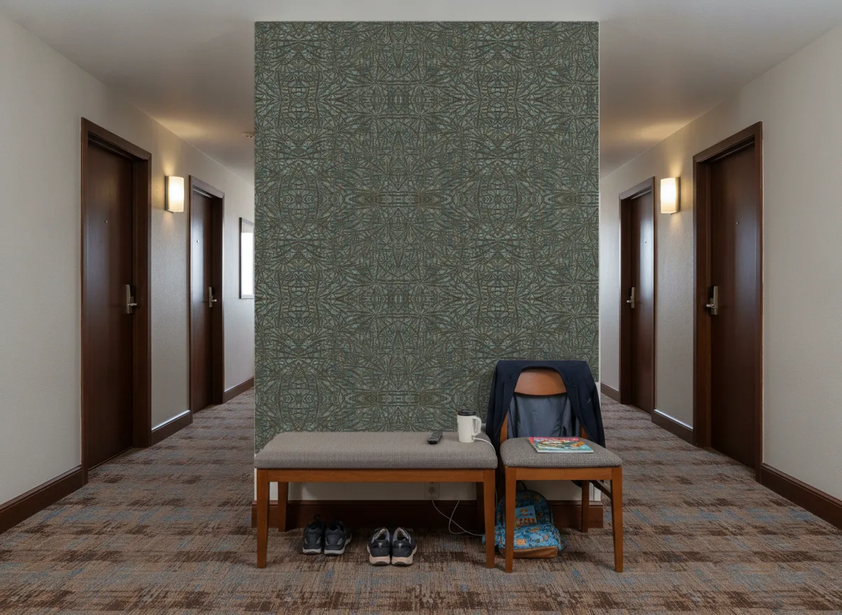Palmyre — Korytarz hotelowy — ściana na końcu