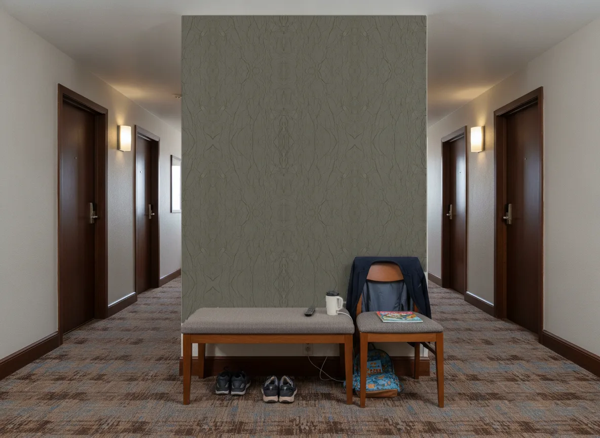 Passiflore Escambray — Korytarz hotelowy — ściana na końcu