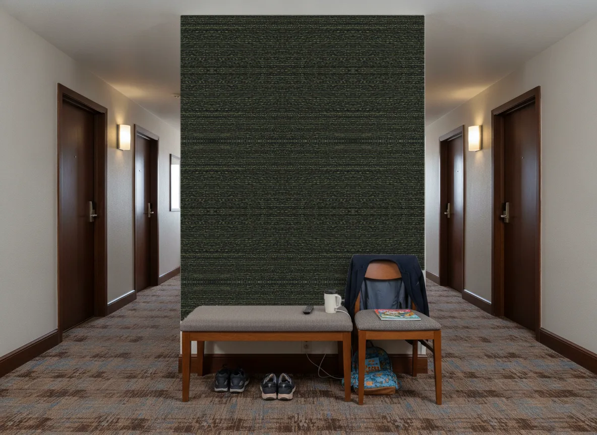 Saba Escambray — Korytarz hotelowy — ściana na końcu