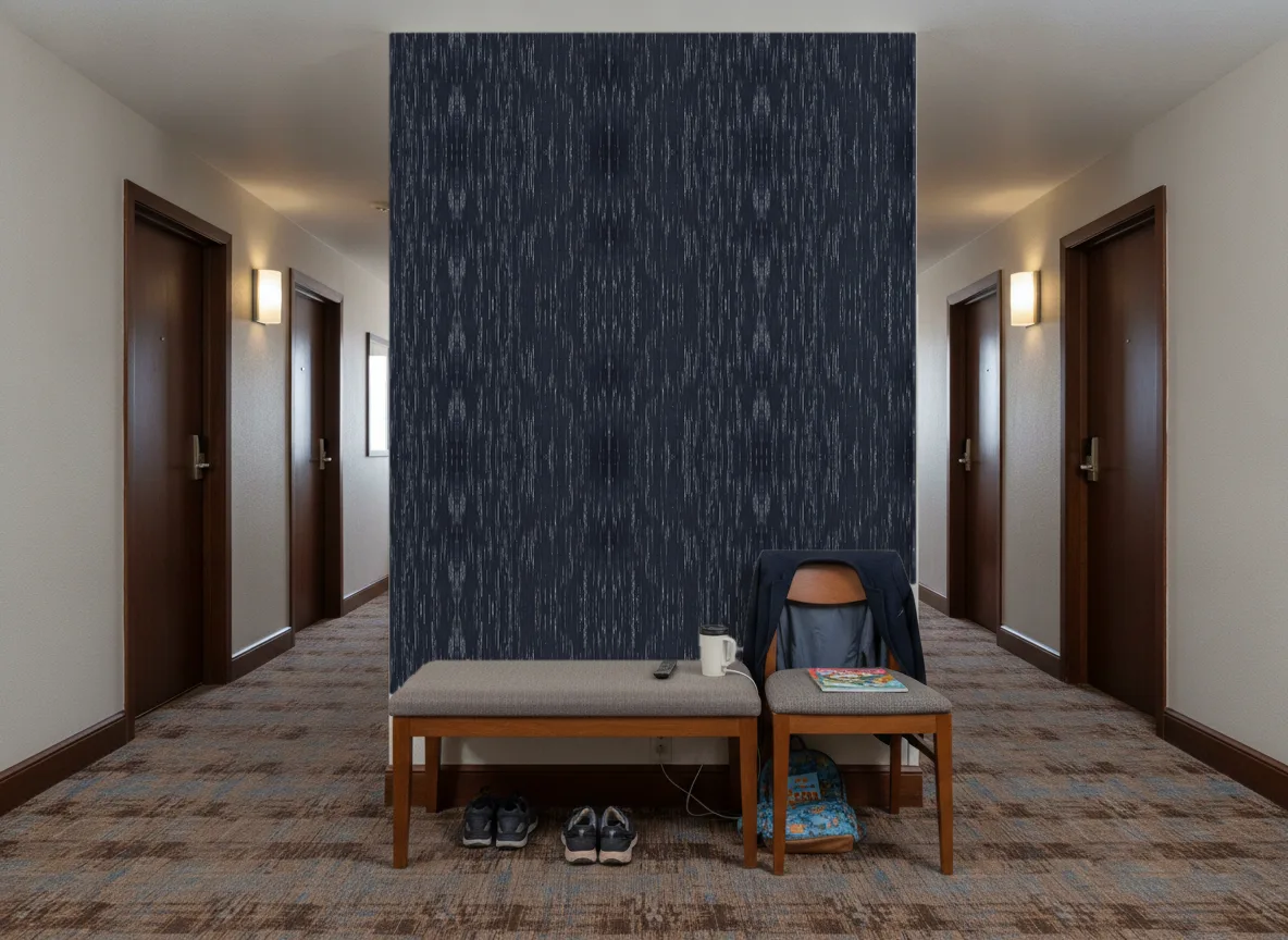 Sequoia Escambray — Korytarz hotelowy — ściana na końcu