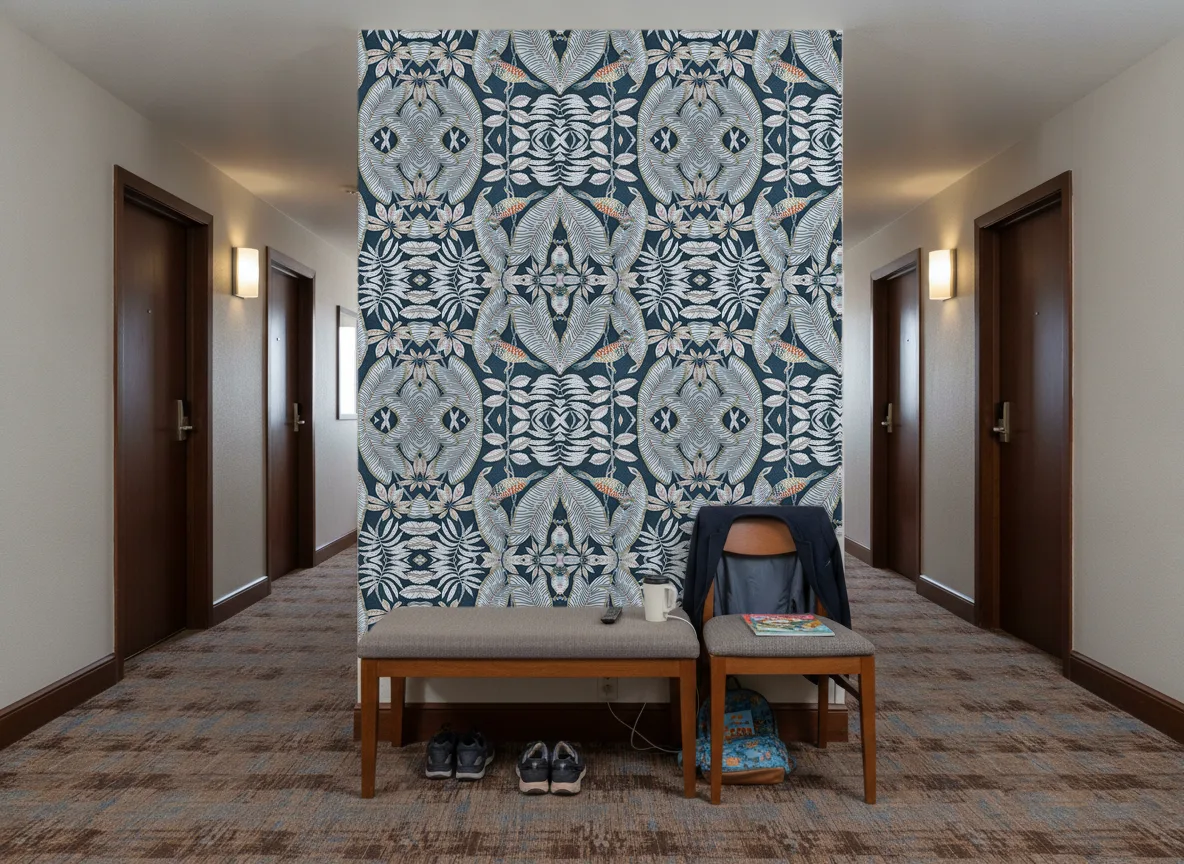 Sibia — Korytarz hotelowy — ściana na końcu