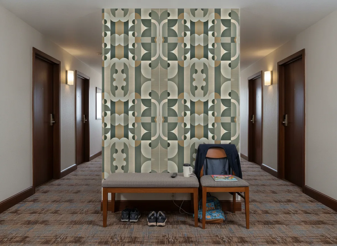 Vassily — Korytarz hotelowy — ściana na końcu