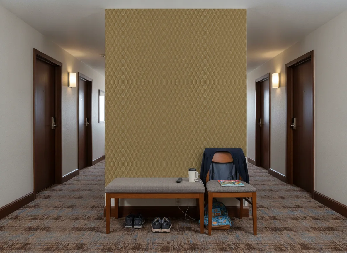 Vendome — Korytarz hotelowy — ściana na końcu