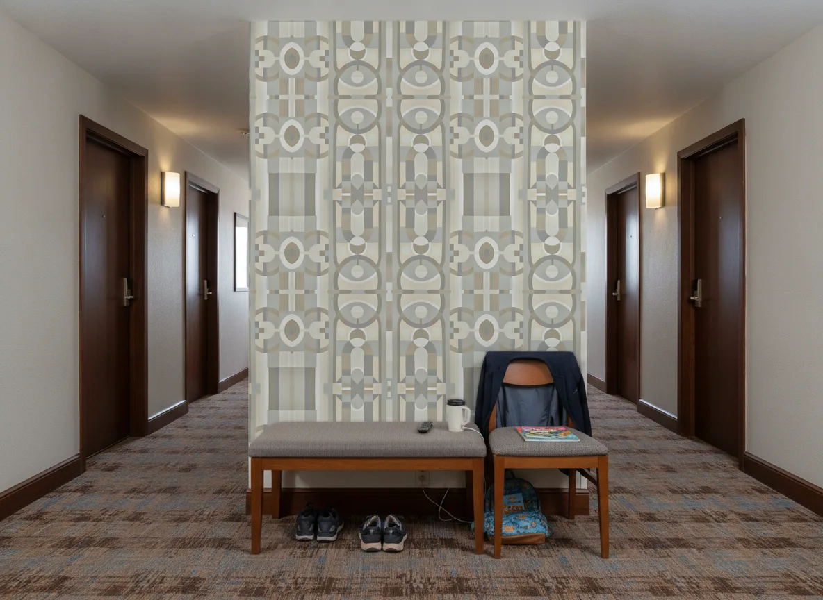 Vitrail Faubourg des Lumieres — Korytarz hotelowy — ściana na końcu