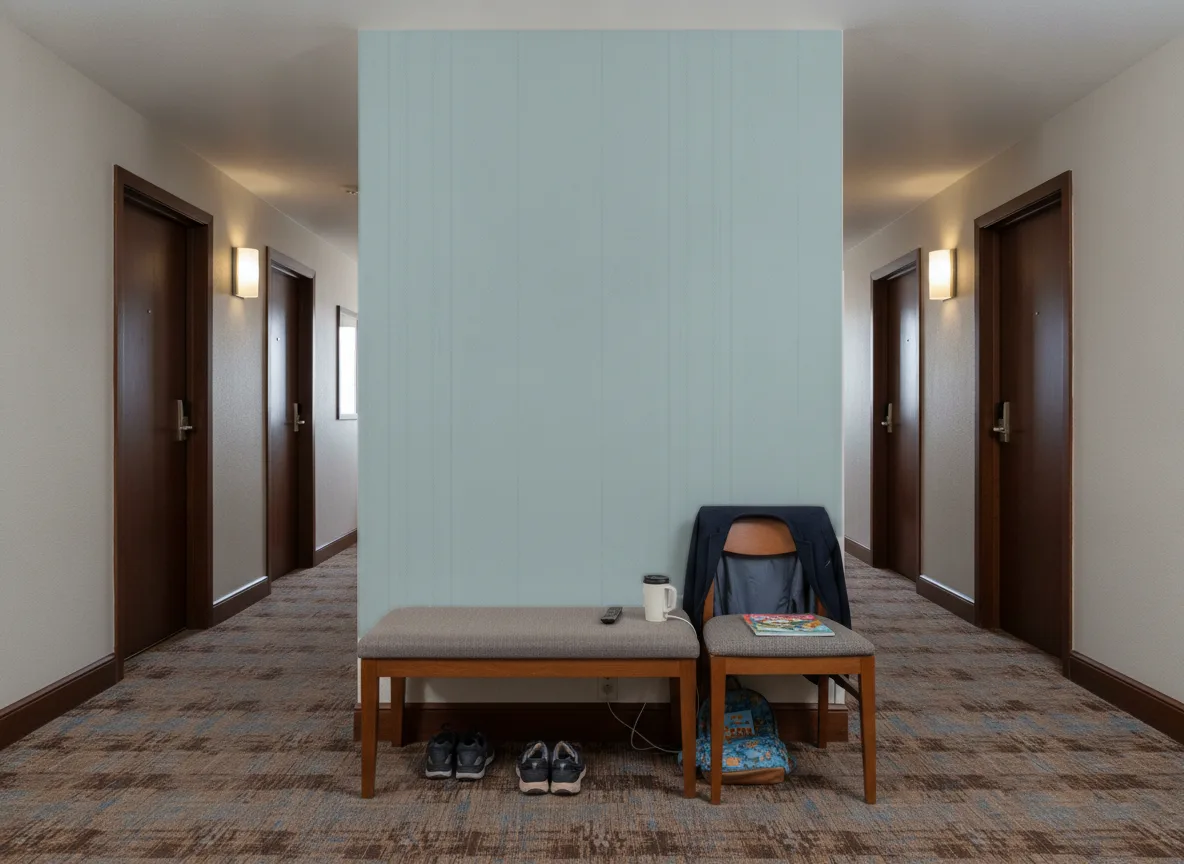 Polyform Eos Vertigo — Korytarz hotelowy — ściana na końcu