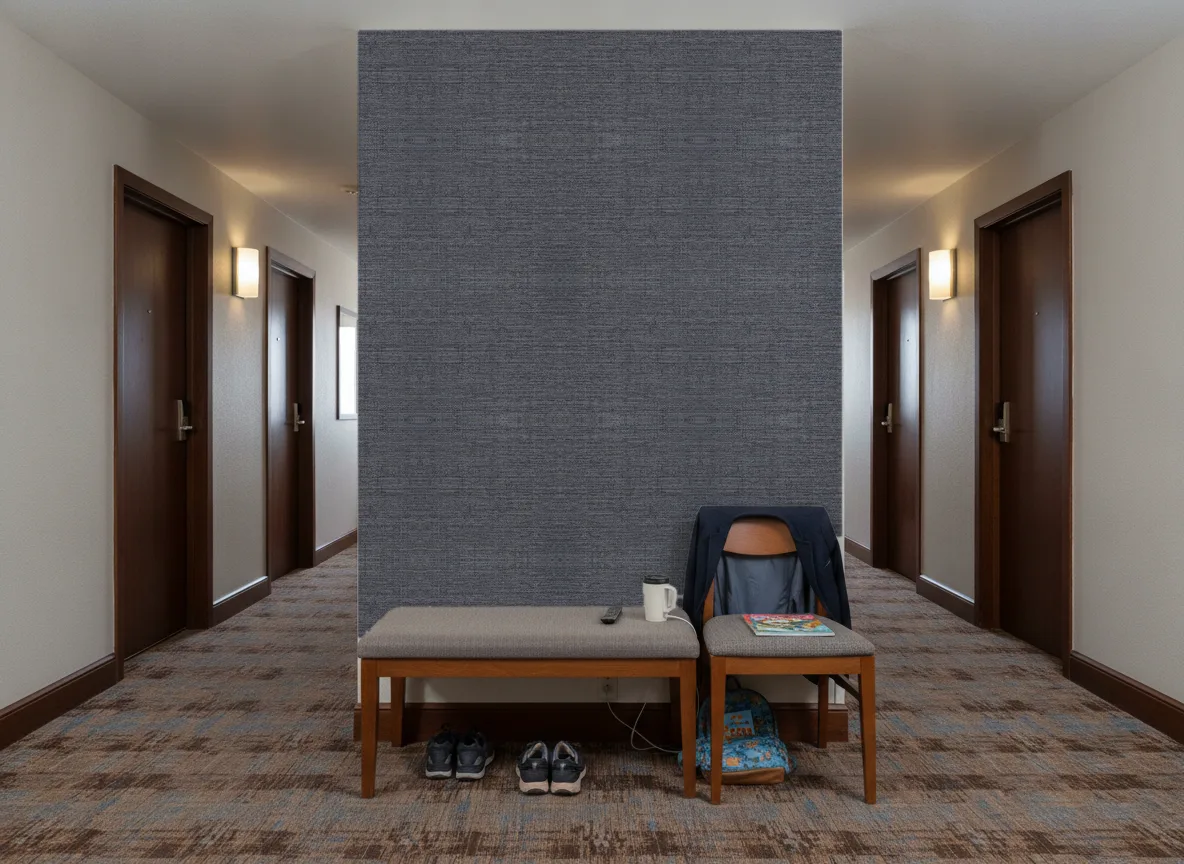 Soft 2 — Korytarz hotelowy — ściana na końcu