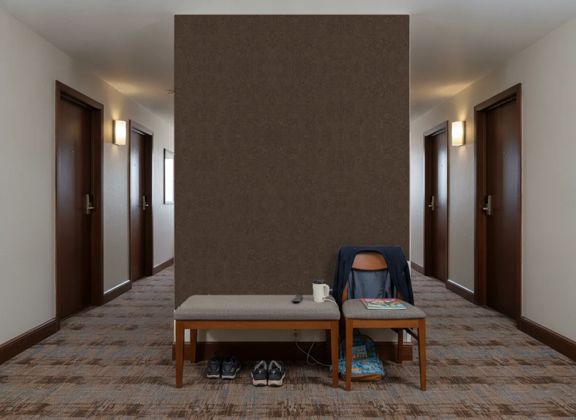 Tapeta obiektowa Bruce W15 — Korytarz hotelowy — ściana na końcu