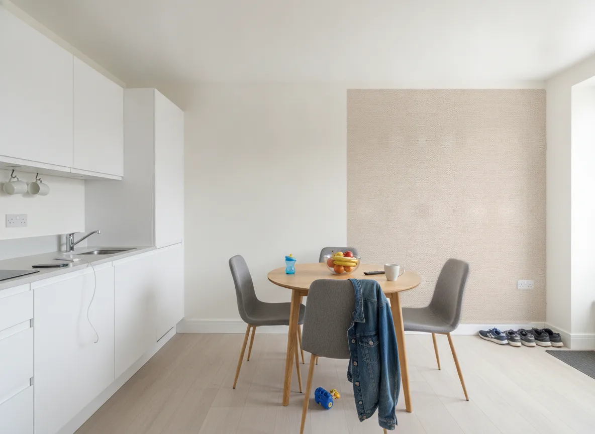 Elbert — Kuchnia z jadalnią — ściana przy stole