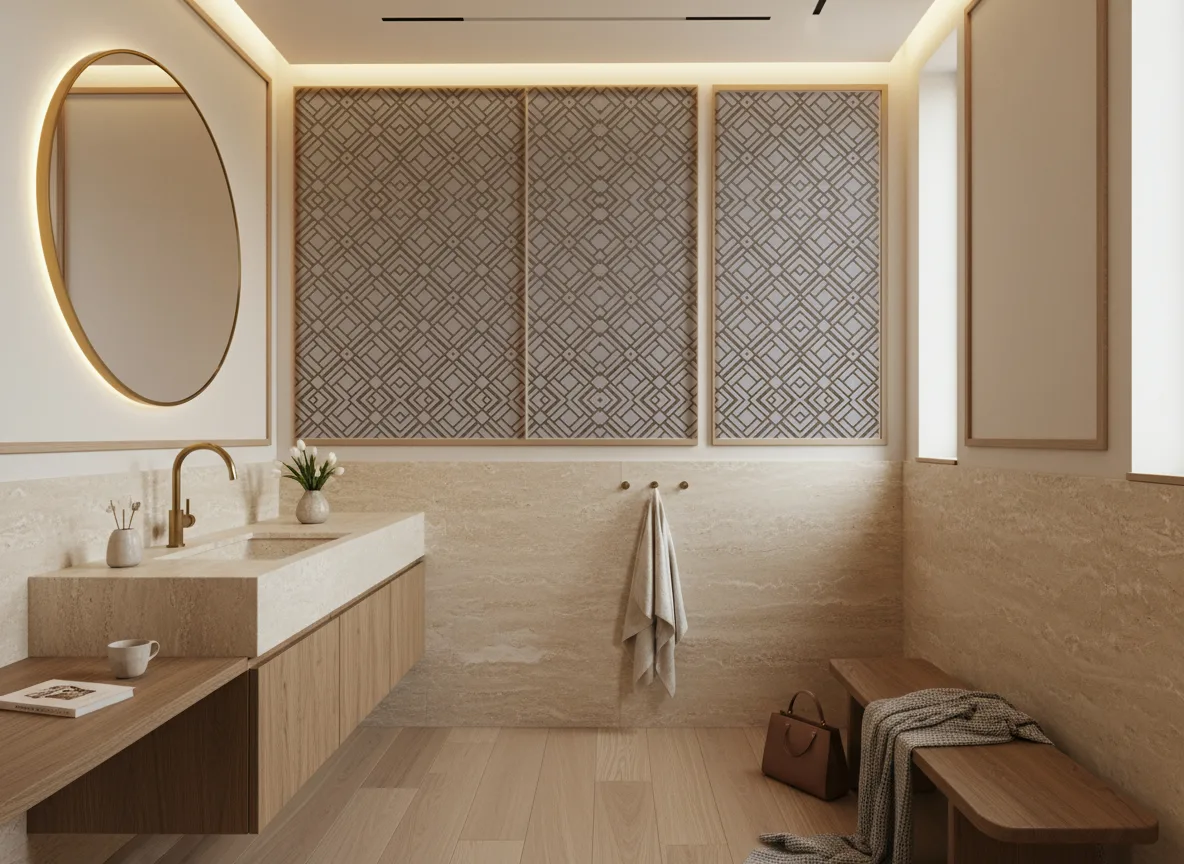 Kheops — Łazienka — kwatery nad trawertynem