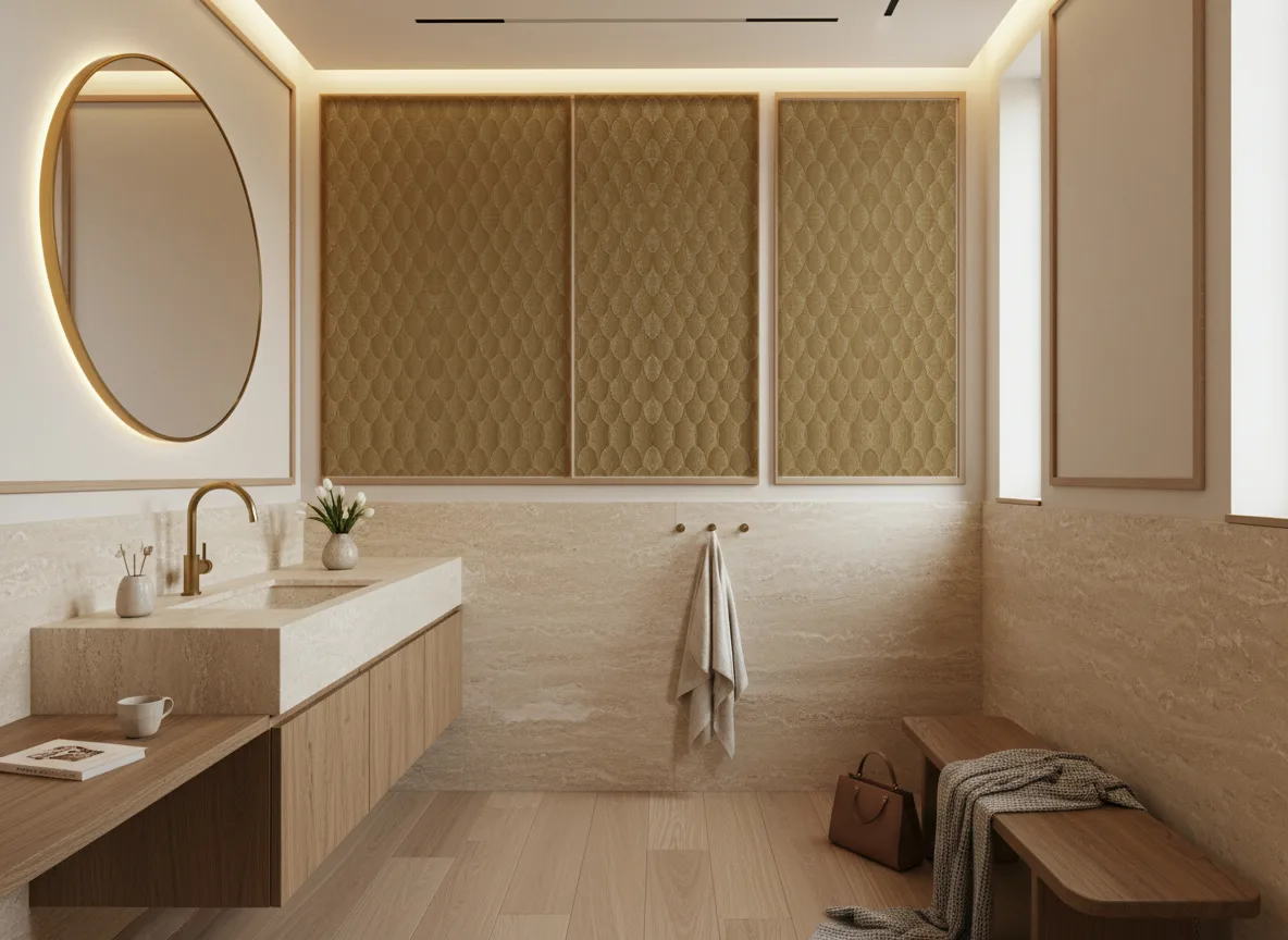 Vendome — Łazienka — kwatery nad trawertynem