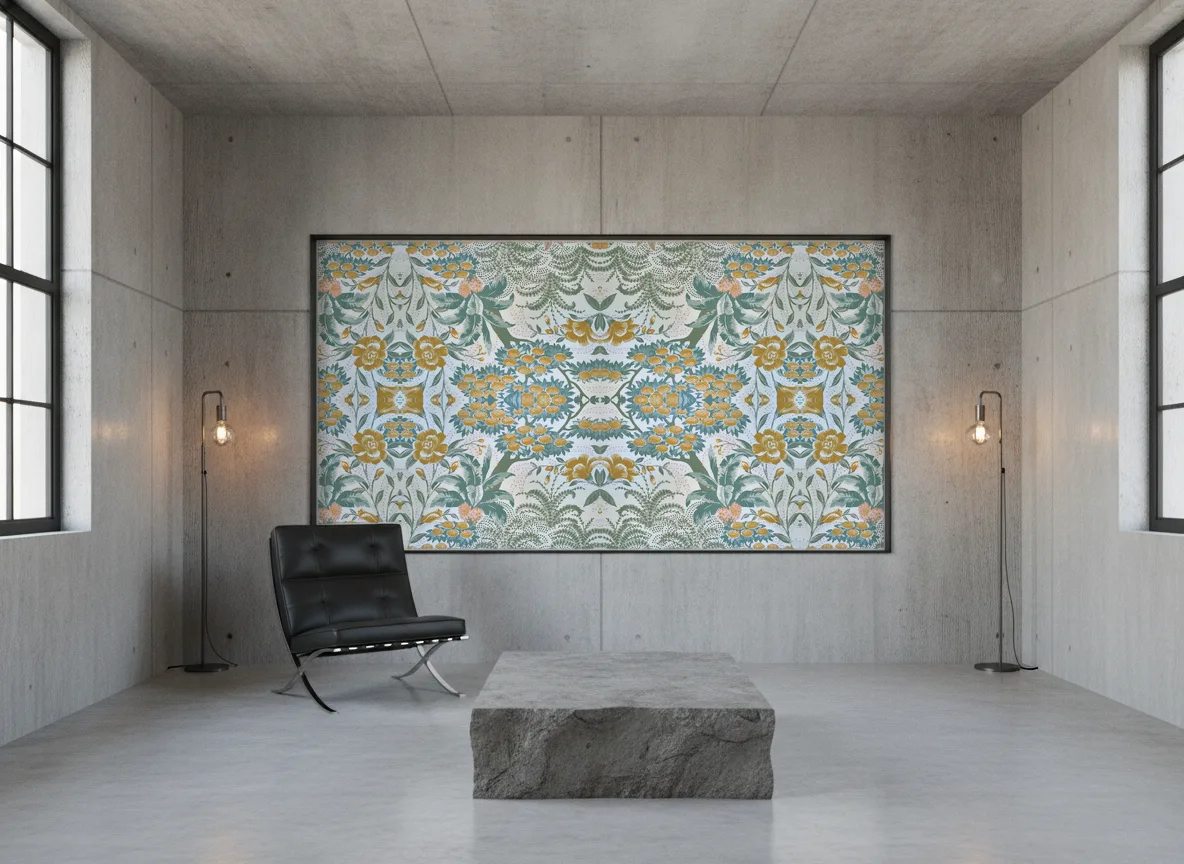 Alba Ete Indien — Loft — pole w betonie w stalowej ramie