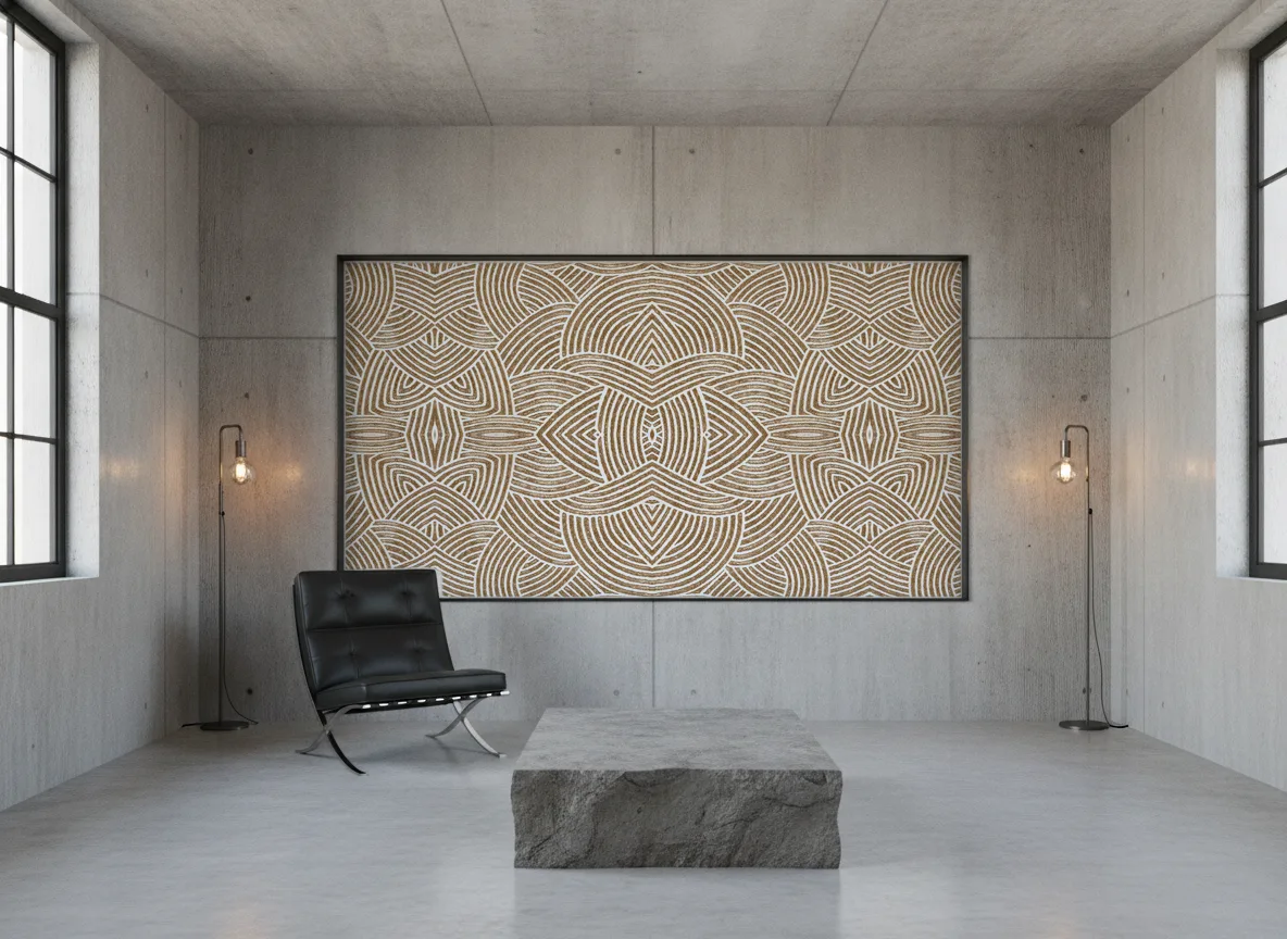 Assouan — Loft — pole w betonie w stalowej ramie