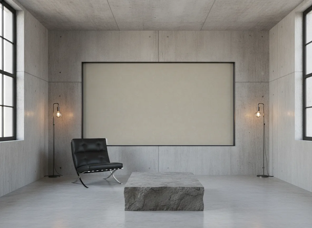 Berenice Magnitude – Textures — Loft — pole w betonie w stalowej ramie