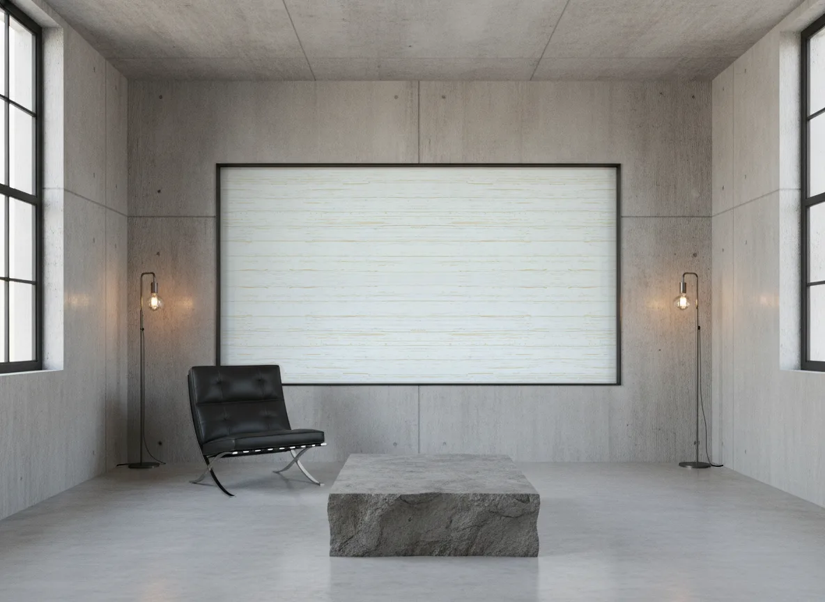 Buri — Loft — pole w betonie w stalowej ramie