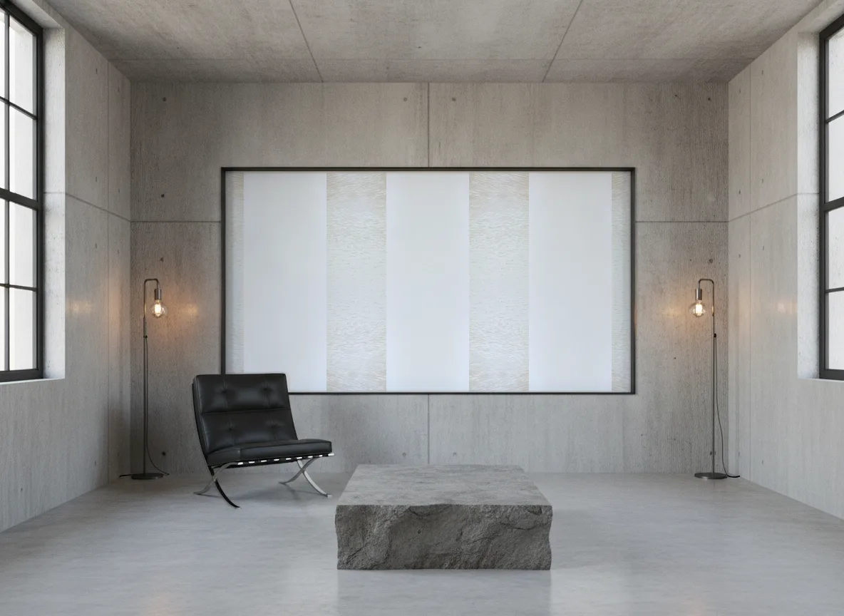 Come — Loft — pole w betonie w stalowej ramie