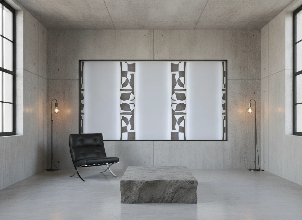 Concordance — Loft — pole w betonie w stalowej ramie
