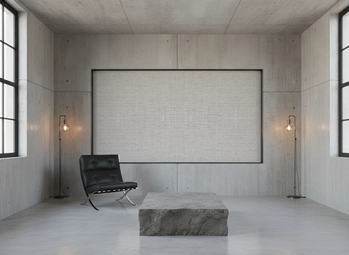 Egea Natural — Loft — pole w betonie w stalowej ramie