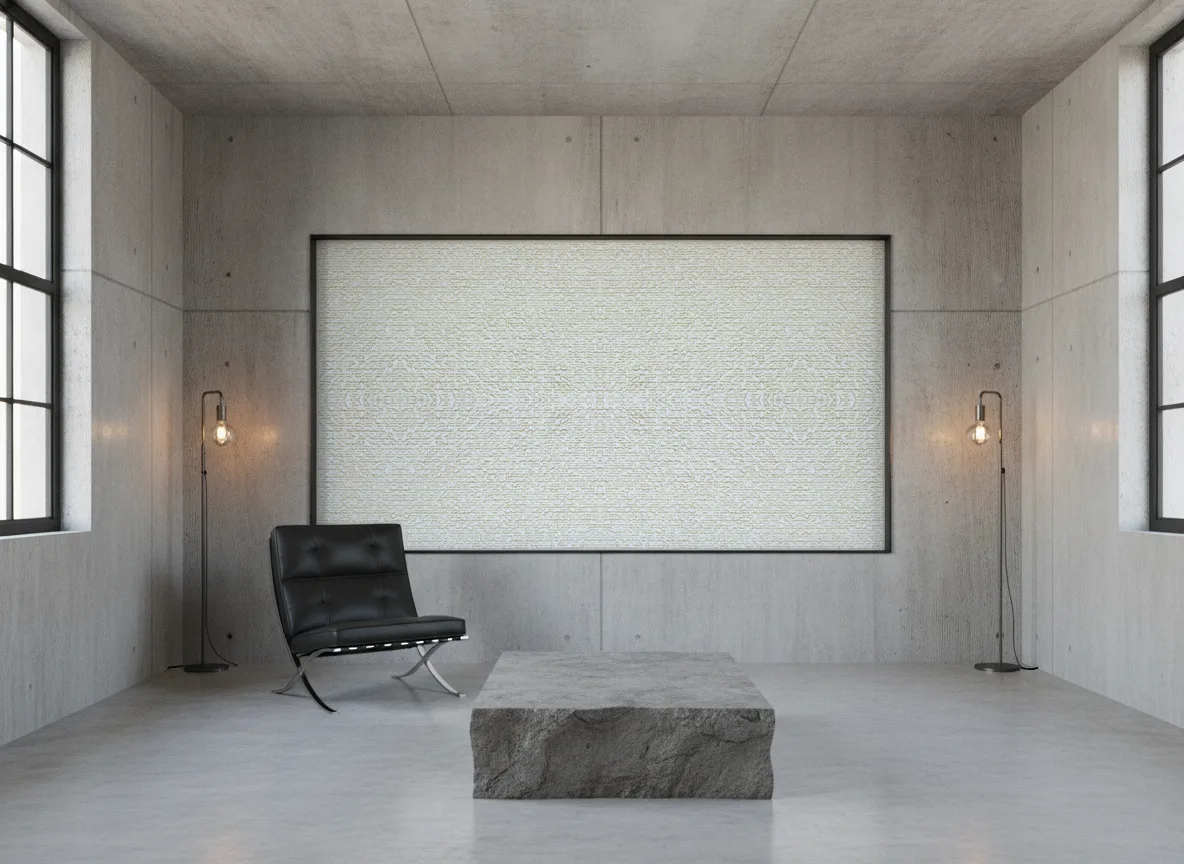 Etreinte — Loft — pole w betonie w stalowej ramie