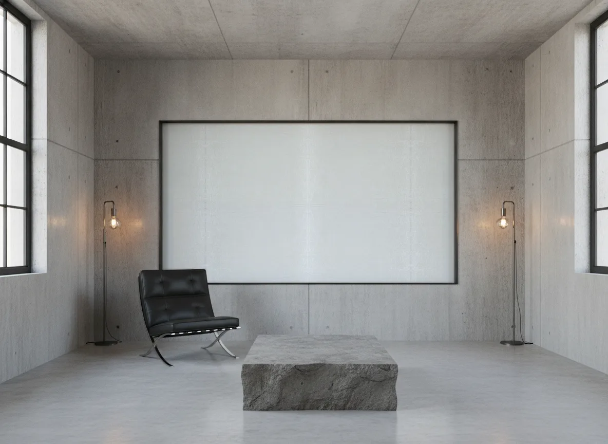 Filea Linessence — Loft — pole w betonie w stalowej ramie