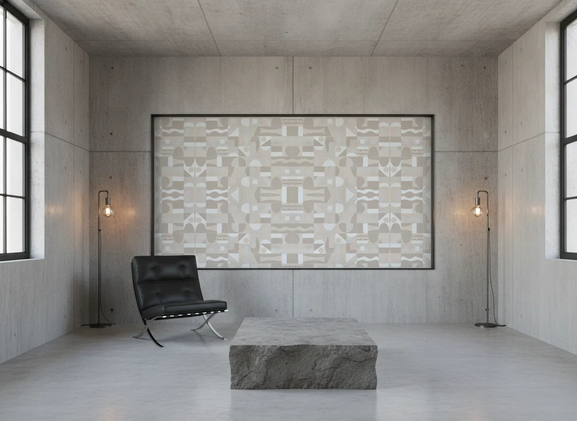 Gourna — Loft — pole w betonie w stalowej ramie